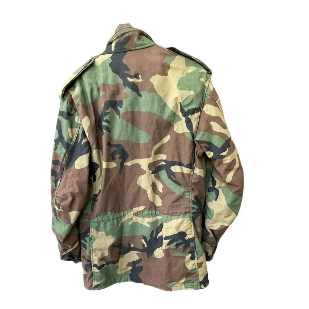 Camo Military lined jacket. Men’s size S .